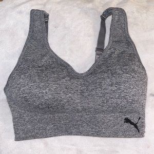 Grey PUMA sports bra